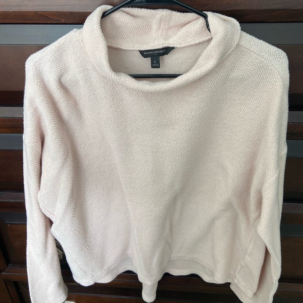 Banana Republic Baby Pink Cowl Neck Sweater